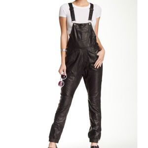 One Teaspoon -Johnny Ringo Leather Overalls